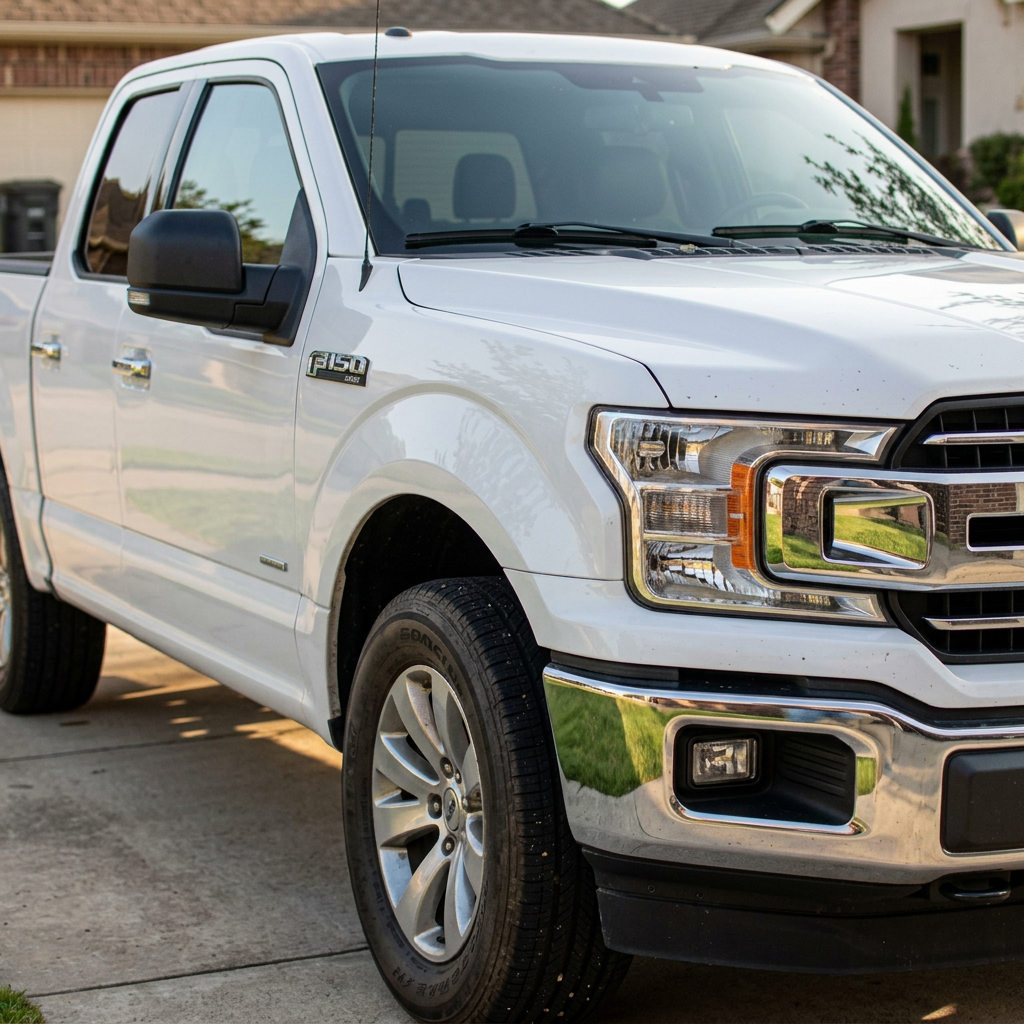 Freshly detailed SUV exterior